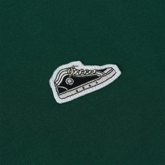 Sanjo Patch Classic T-Shirt Bottle Green  - AW23_1PA_018