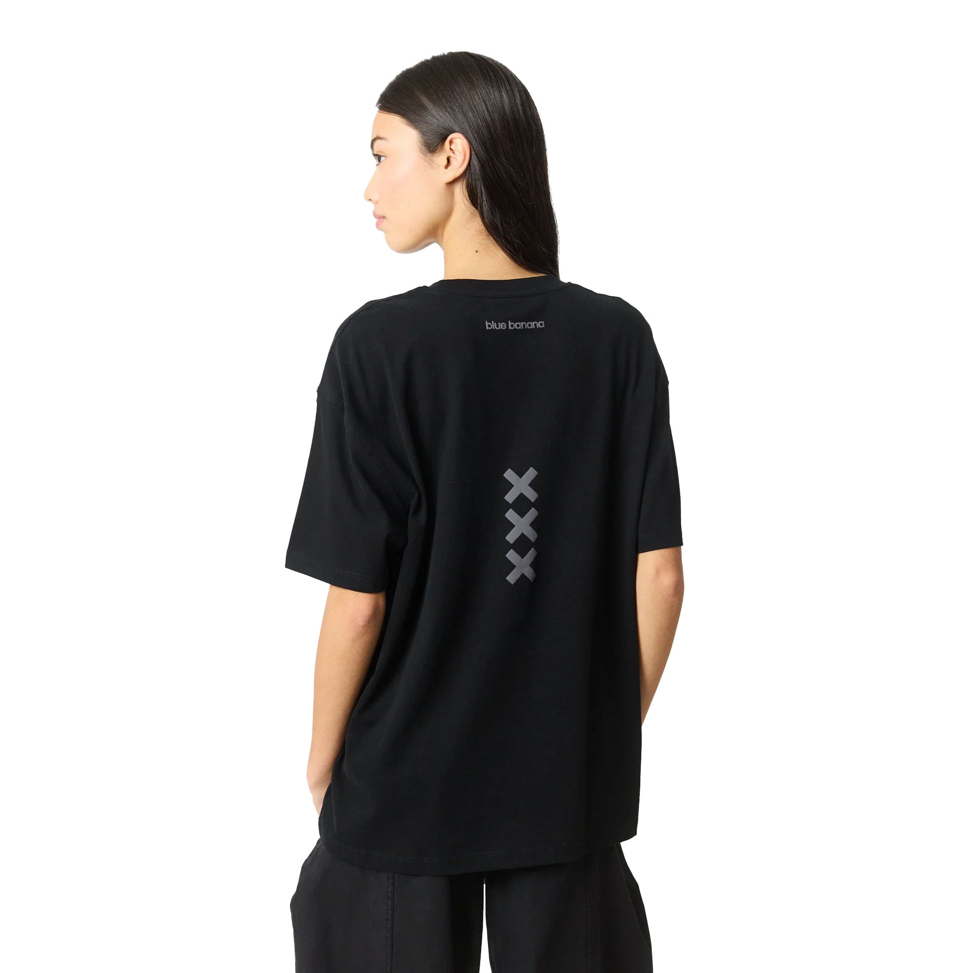 Blue Banana Bonfire Tee Black  - AW25UG011BONBK00