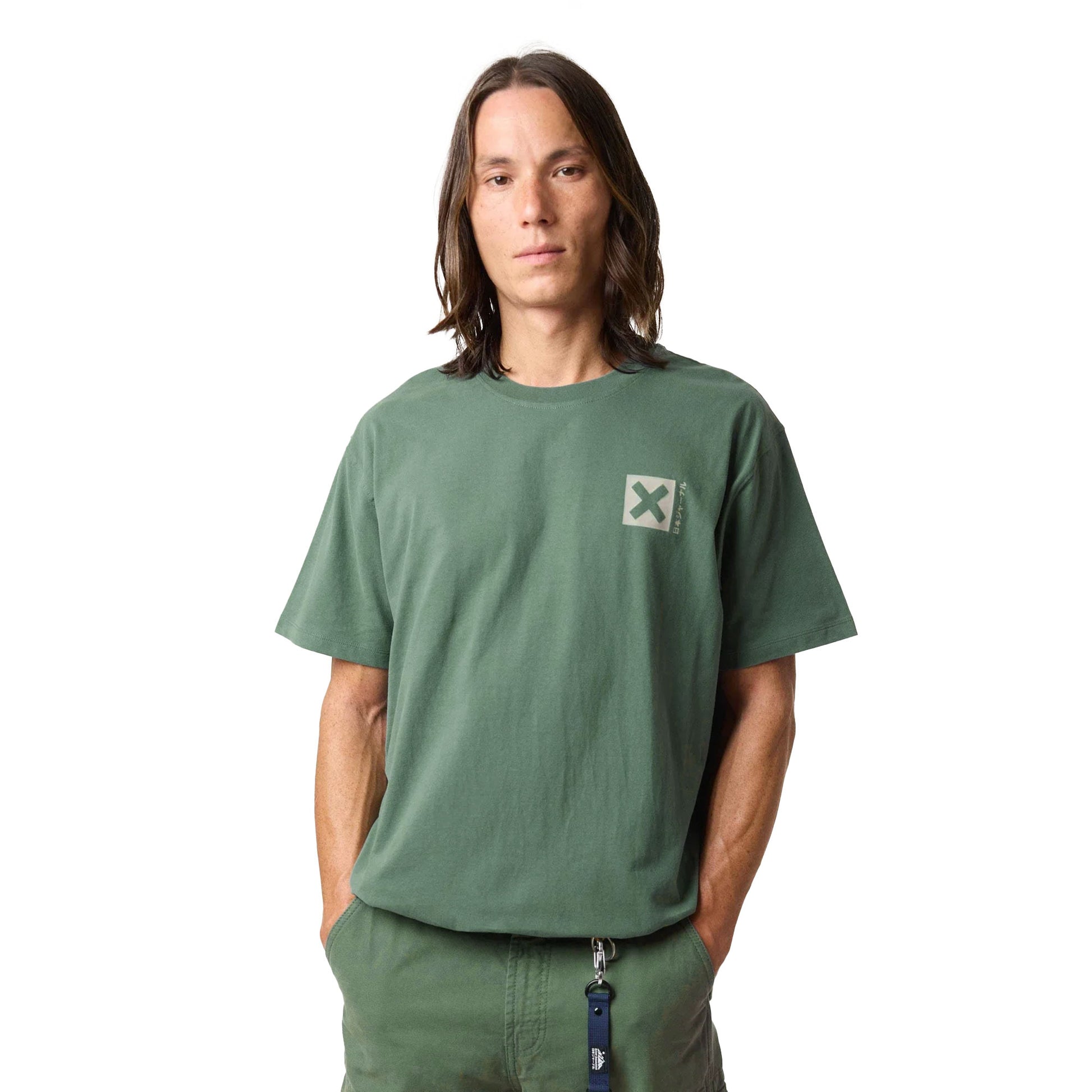 Blue Banana Nature Tee Trekking Green  - AW25UG011NATGR14