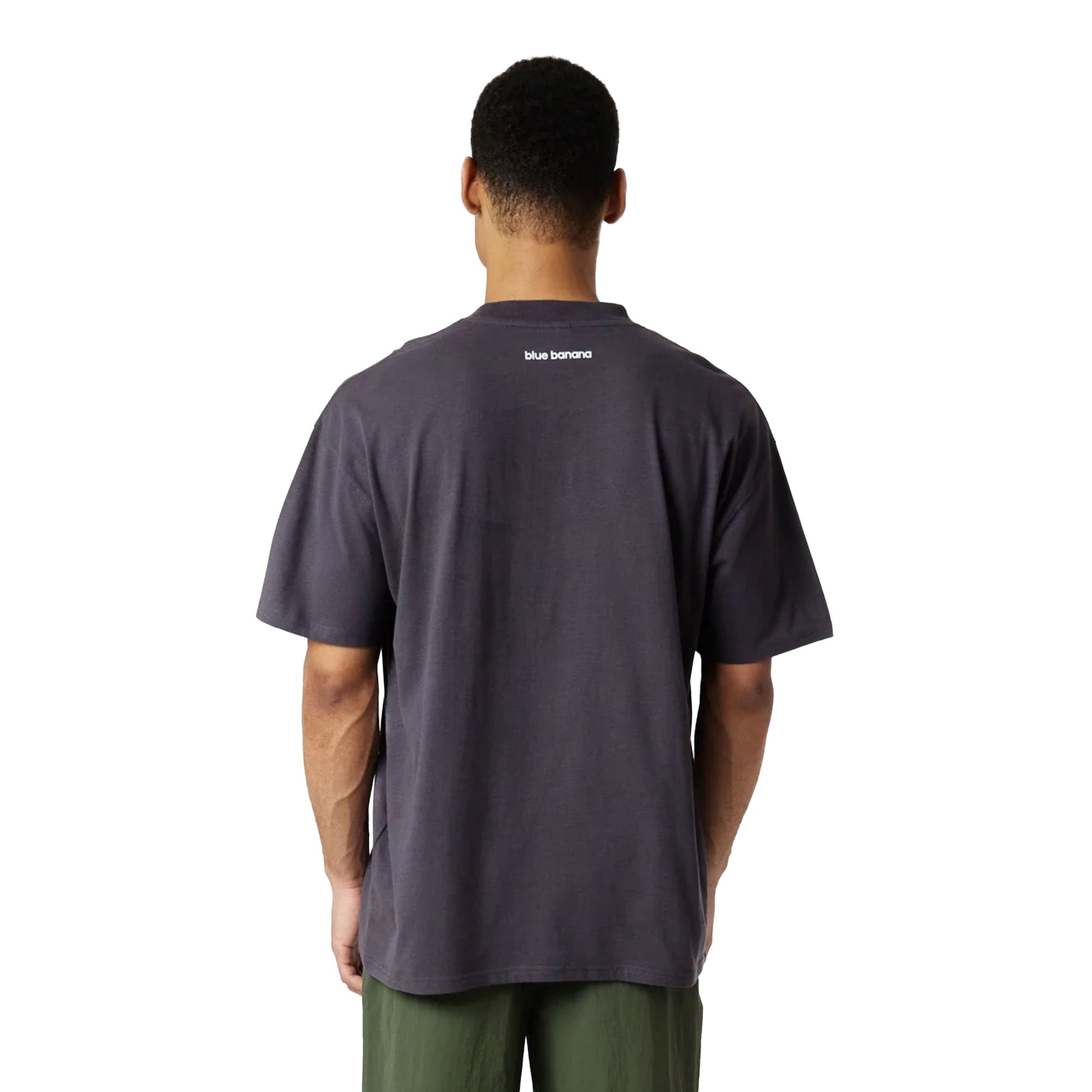 Blue Banana Patch Tee Anthracite  - AW25UG011PATGY01