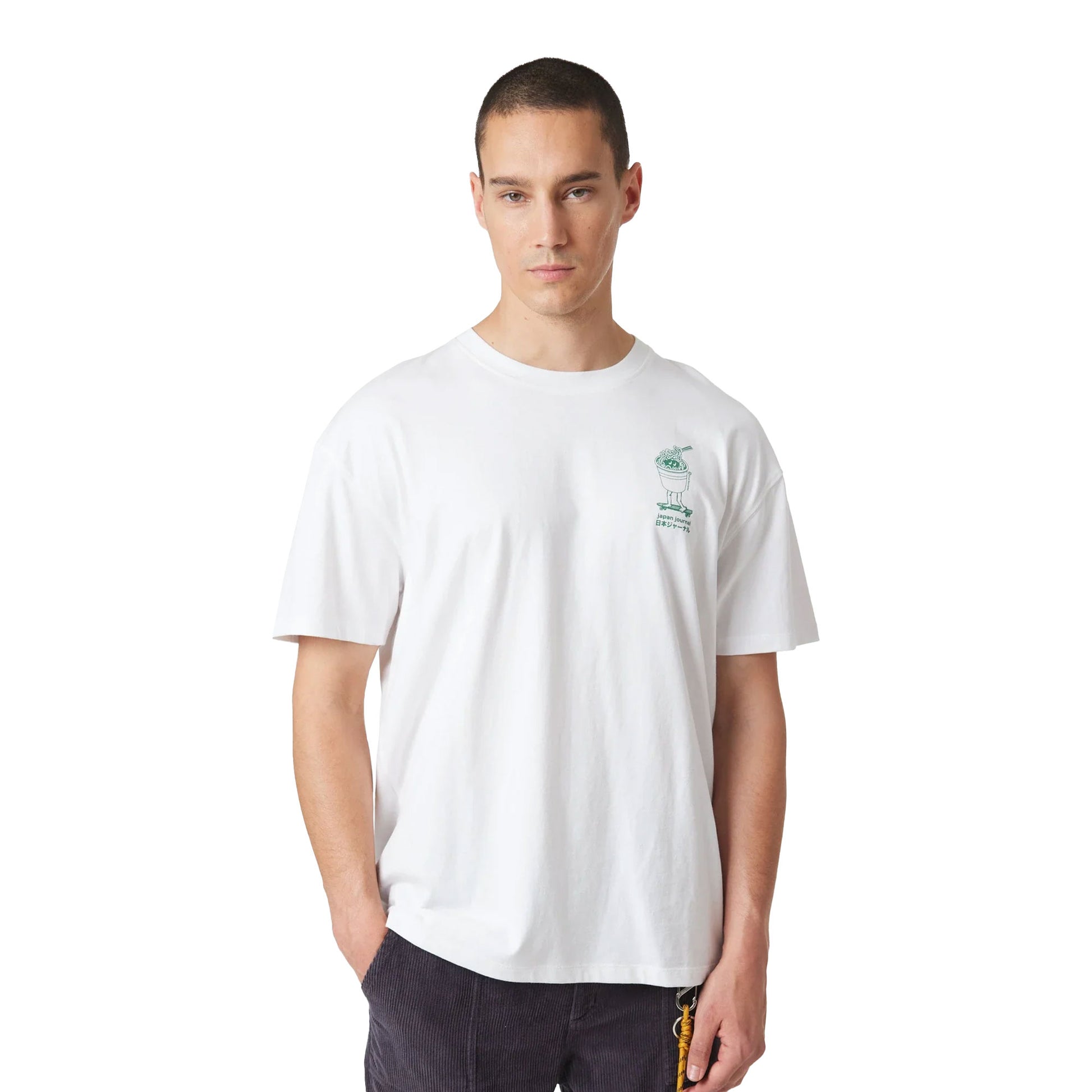 Blue Banana Ramen Tee White  - AW25UG011RAMWH00