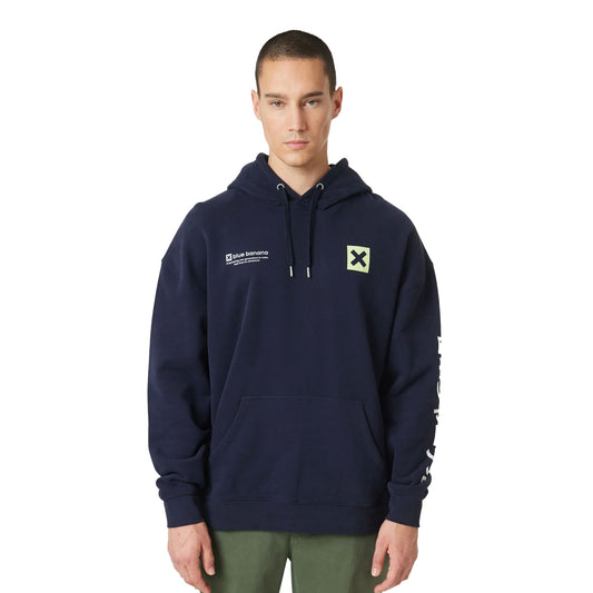 Blue Banana Journal Hoodie Navy  - AW25UG016JORBL11
