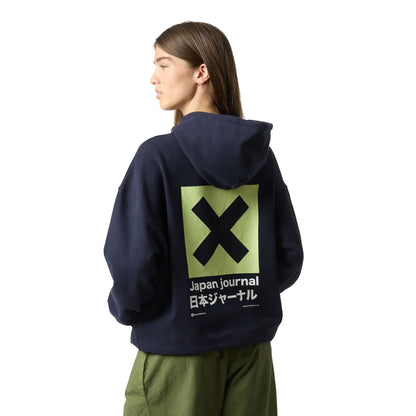 Blue Banana Journal Hoodie Navy  - AW25UG016JORBL11