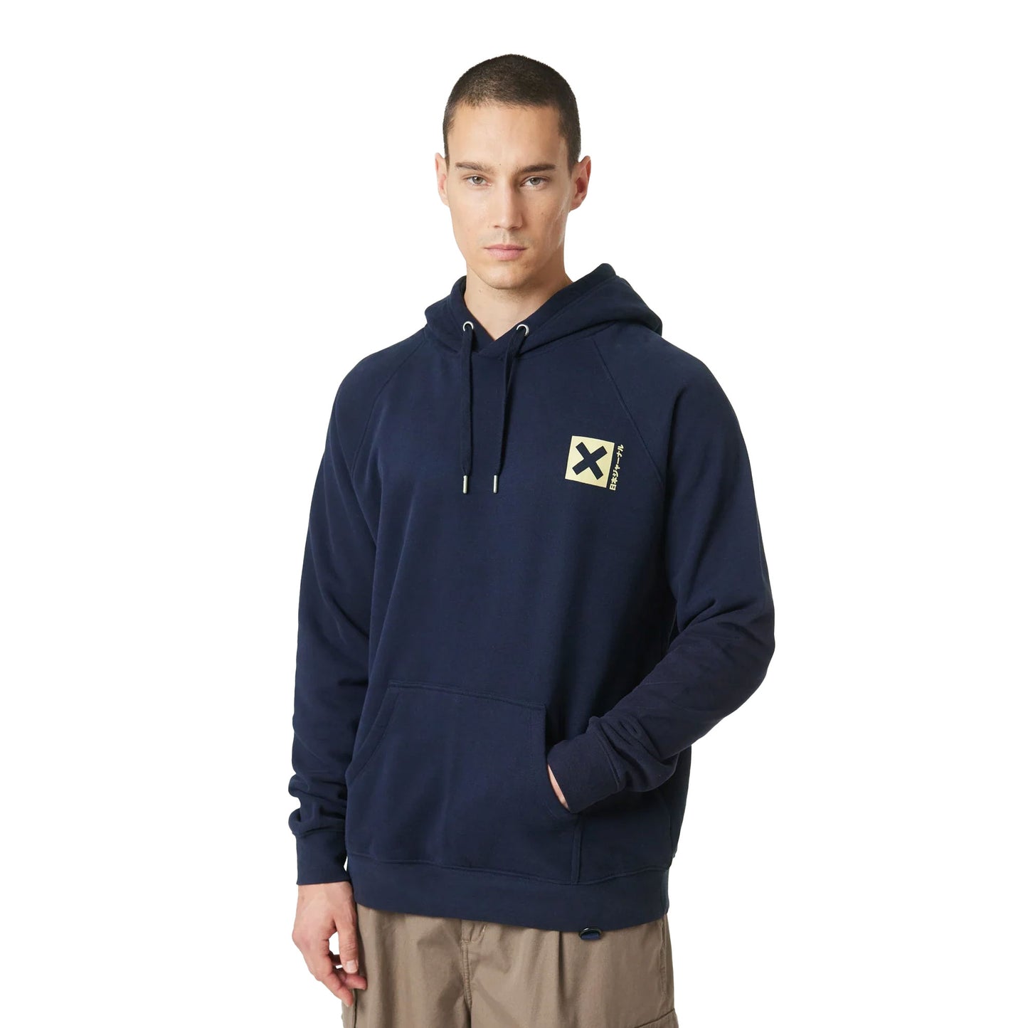 Blue Banana Nature Hoodie Navy  - AW25UG016NATBL11
