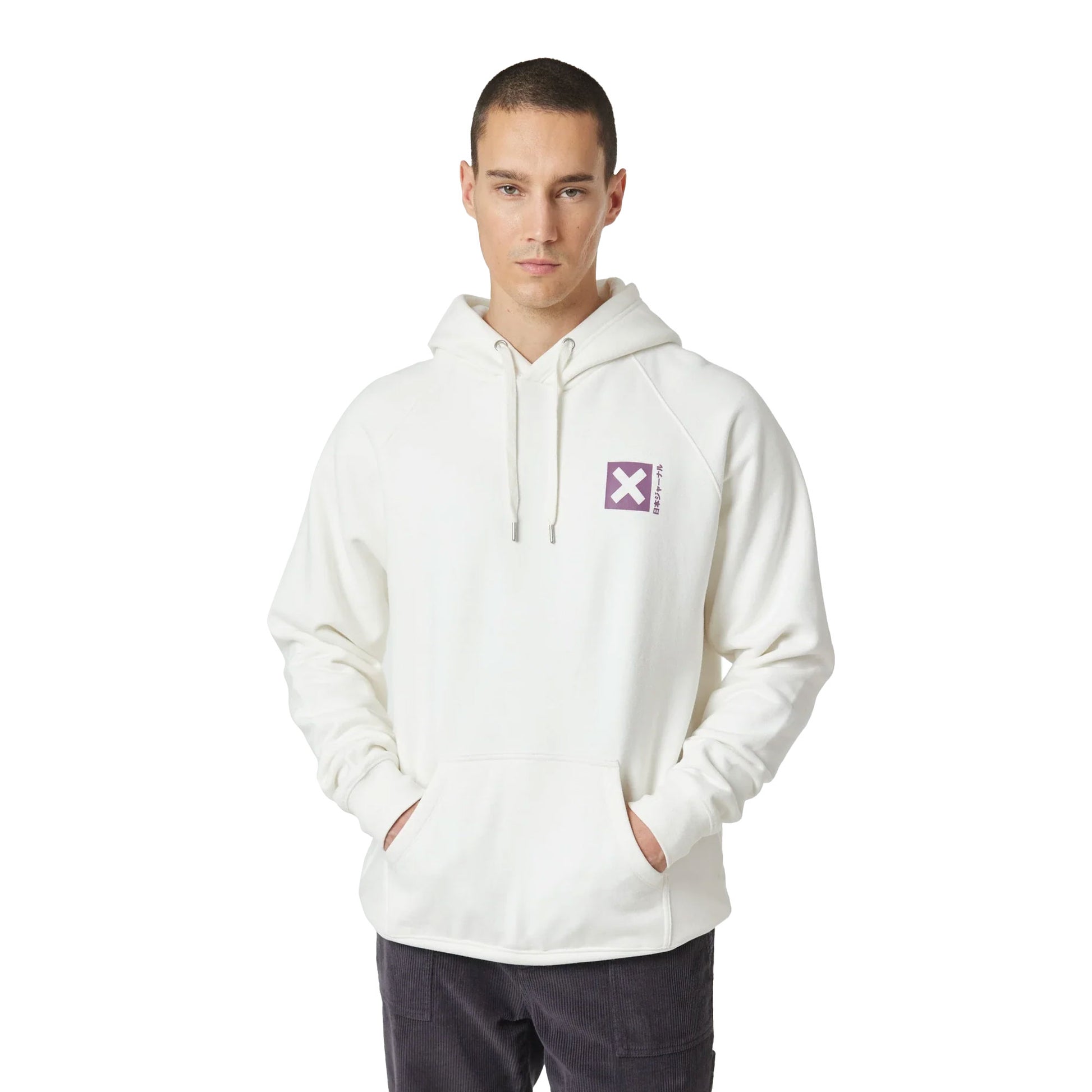 Blue Banana Nature Hoodie Off-White  - AW25UG016NATWH01