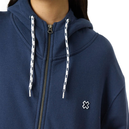 Blue Banana Patch Full Zip Hoodie Imperial Blue  - AW25UG017PATBL07