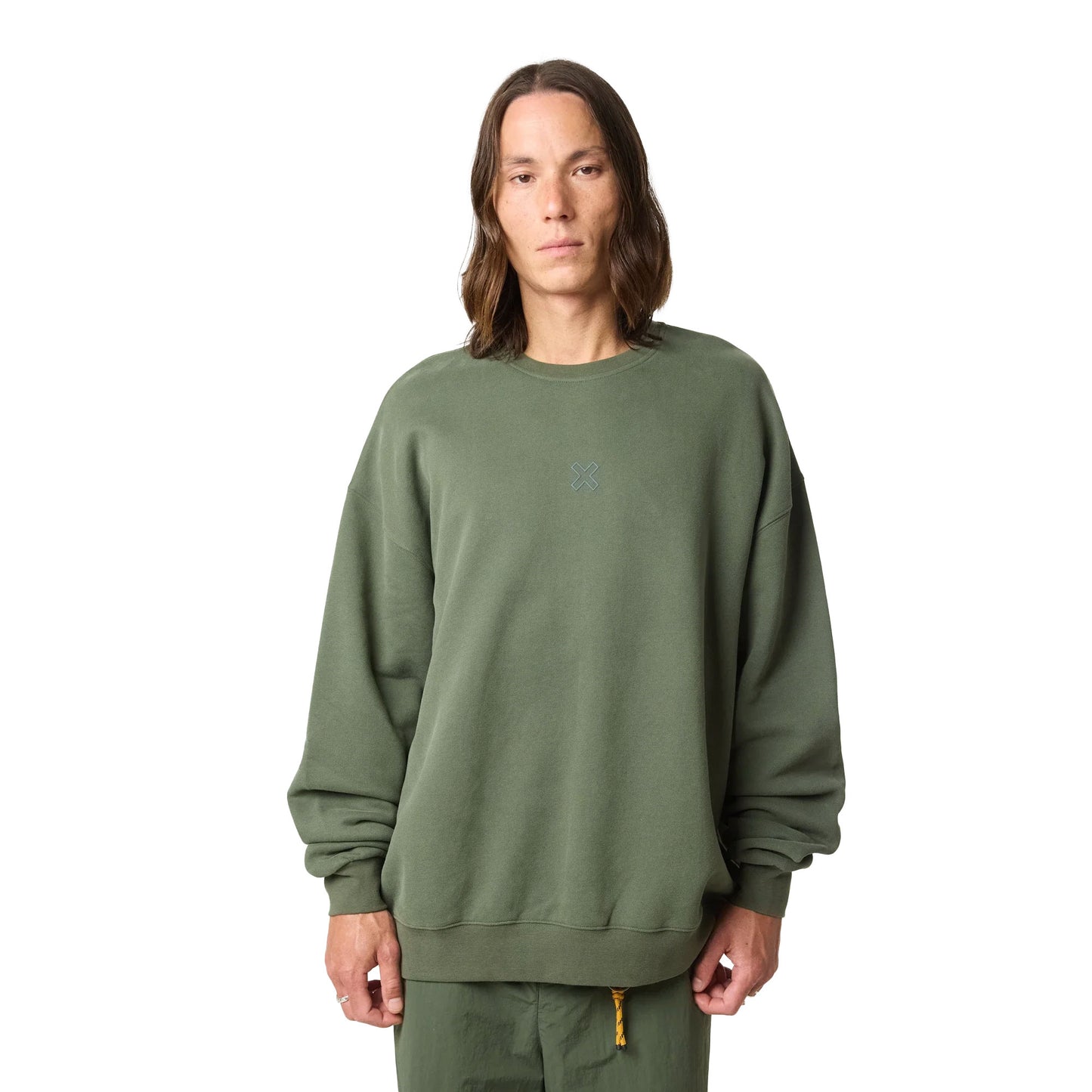 Blue Banana Bonfire Crew Khaki  - AW25UG021BONGR05