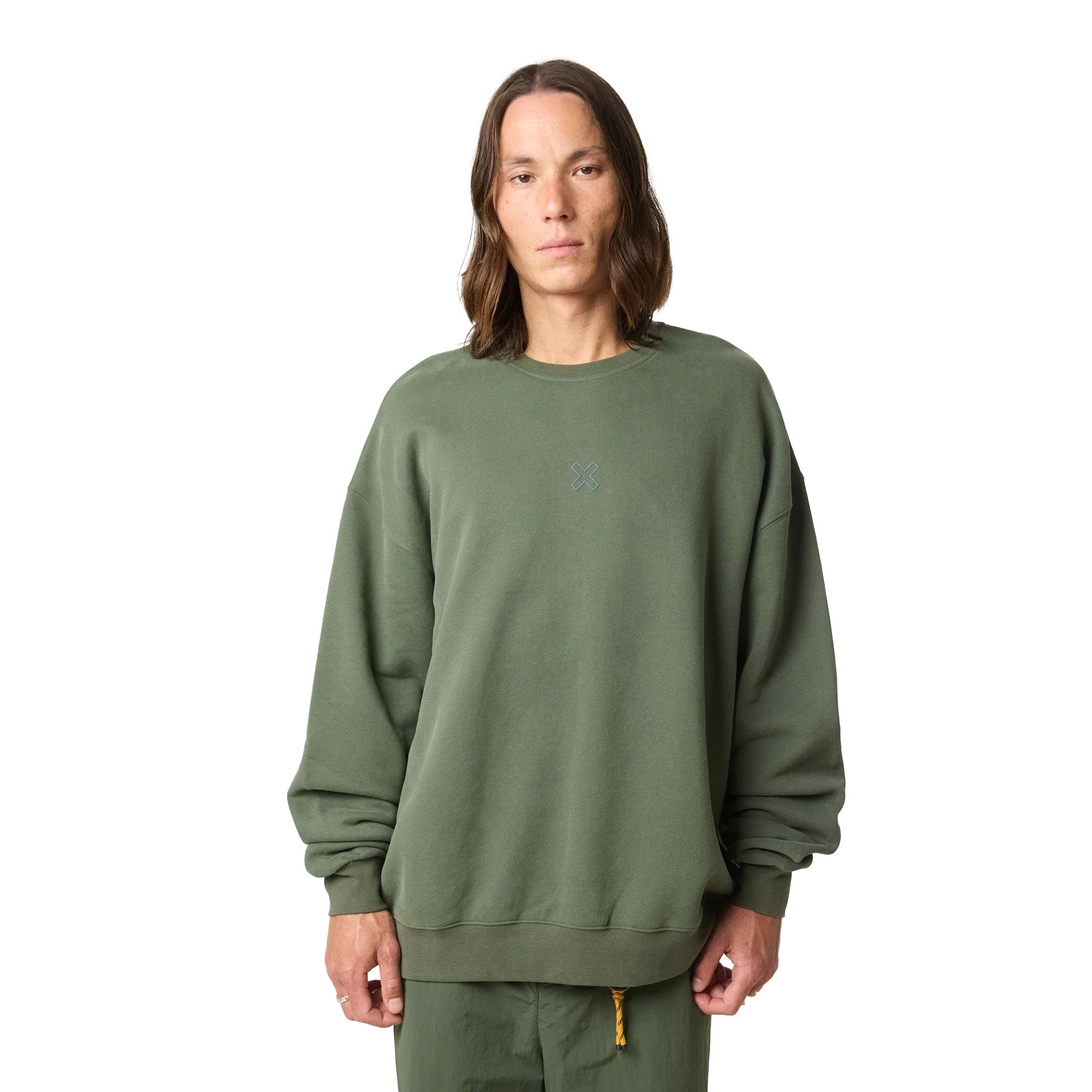 Blue Banana Bonfire Crew Khaki  - AW25UG021BONGR05