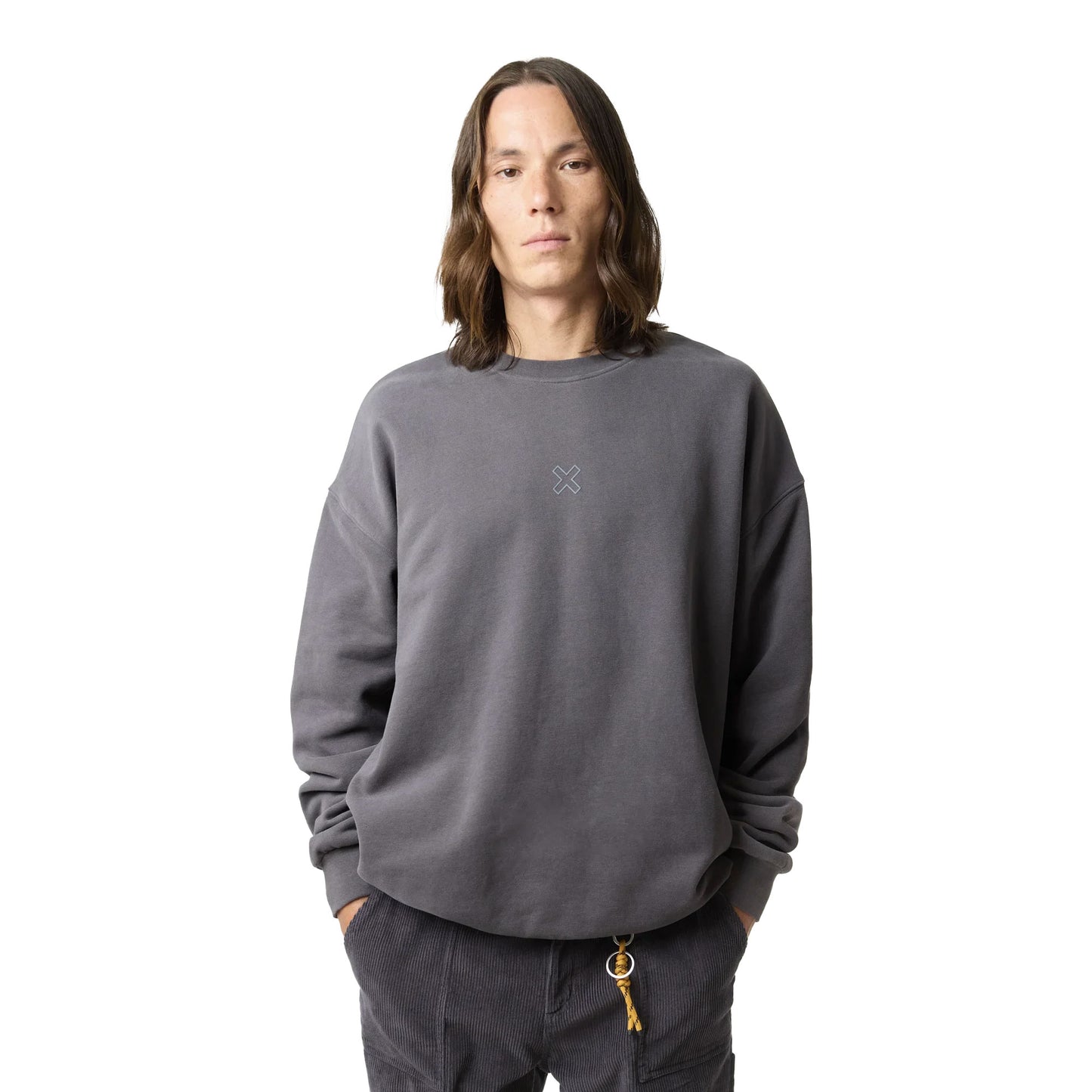 Blue Banana Bonfire Crew Ash  - AW25UG021BONGY02