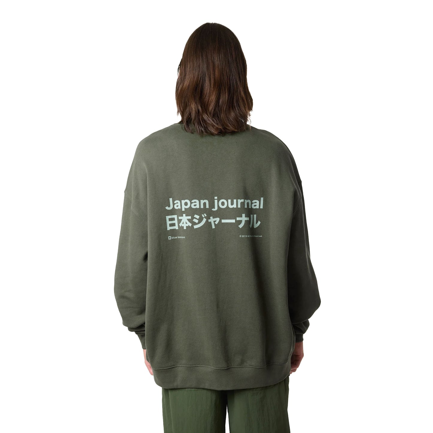 Blue Banana Ramen Crew Khaki  - AW25UG021RAMGR05