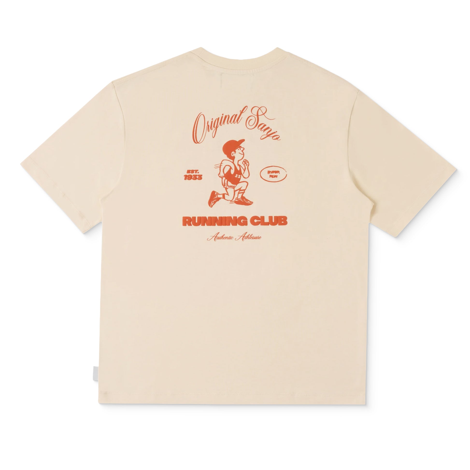 Sanjo Running Club T-Shirt Ecru  - AW25_1RC_003