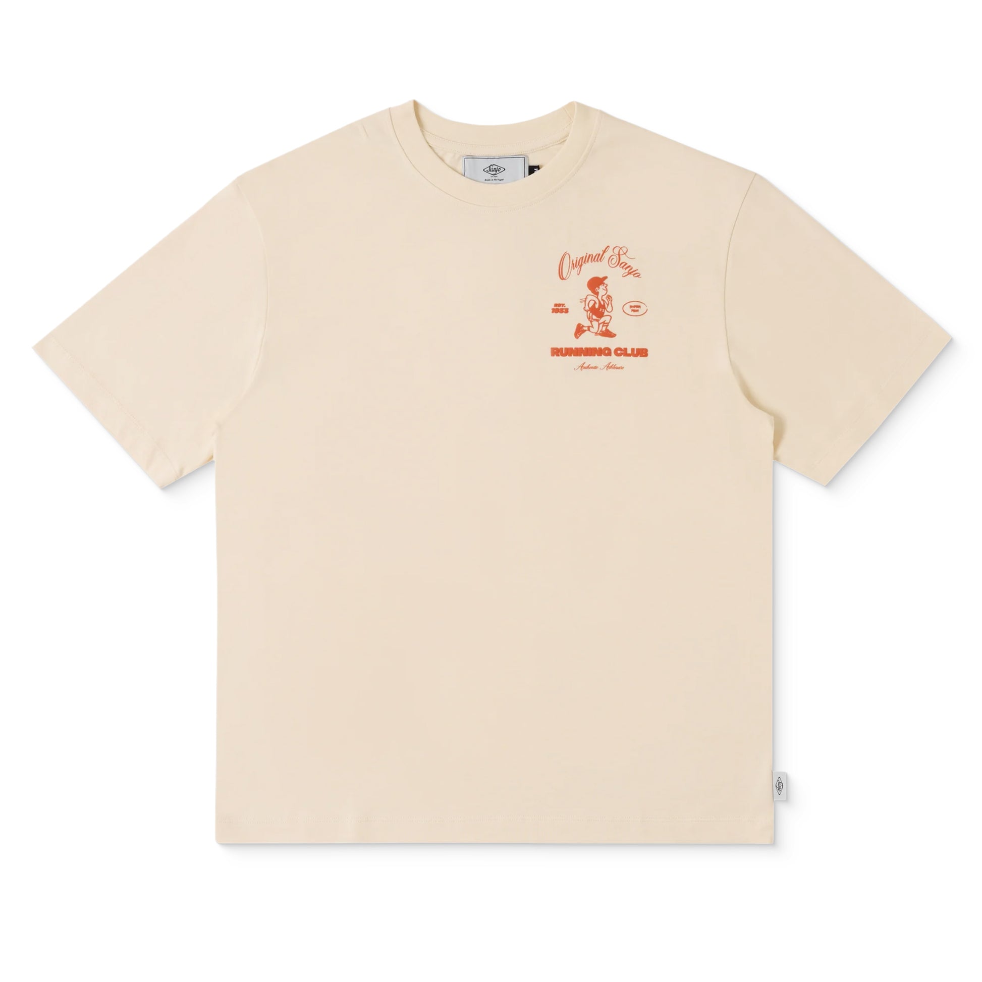 Sanjo Running Club T-Shirt Ecru  - AW25_1RC_003