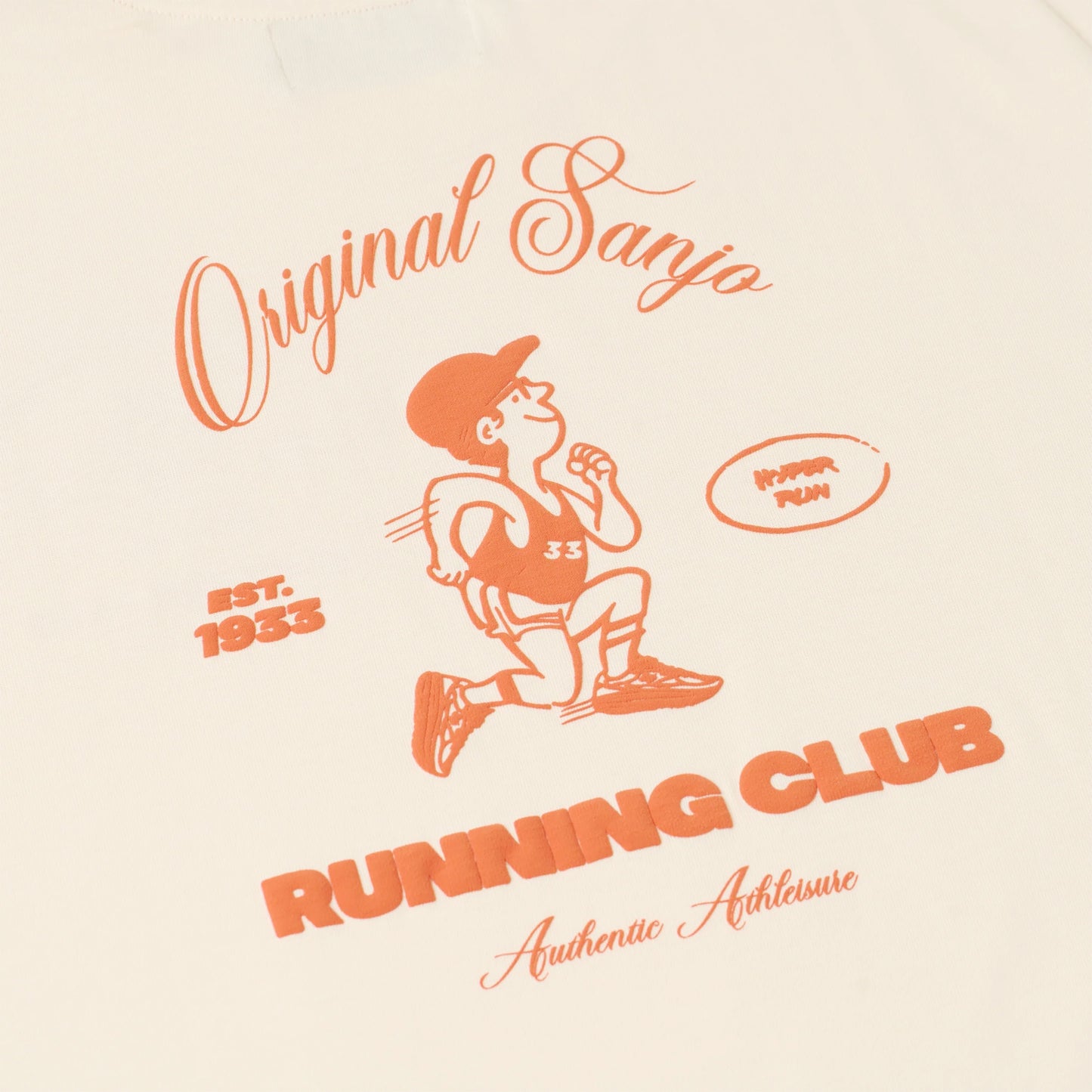 Sanjo Running Club T-Shirt Ecru  - AW25_1RC_003