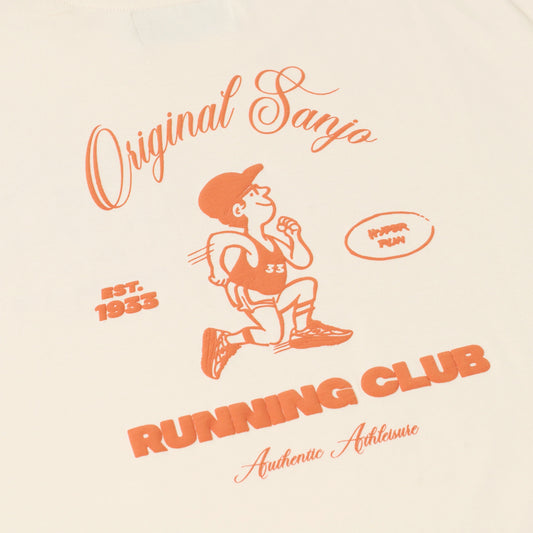 Sanjo Running Club T-Shirt Ecru  - AW25_1RC_003