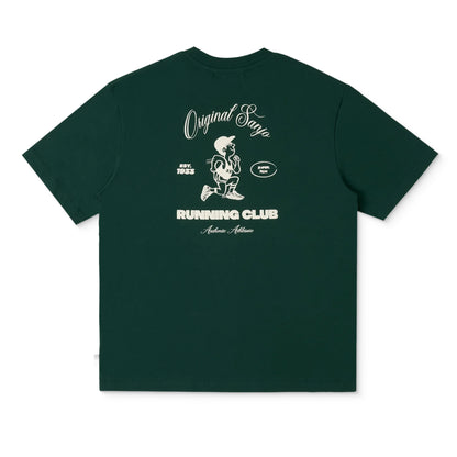 Sanjo Running Club T-Shirt Bottle Green  - AW25_1RC_013