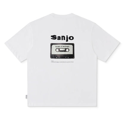 Sanjo Retro Sound T-Shirt White  - AW25_1RS_002