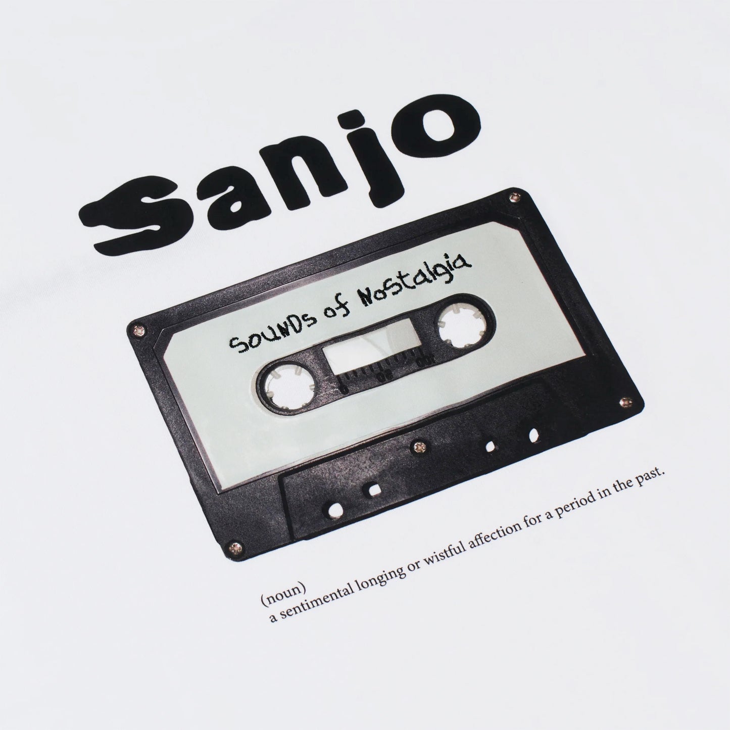 Sanjo Retro Sound T-Shirt White  - AW25_1RS_002