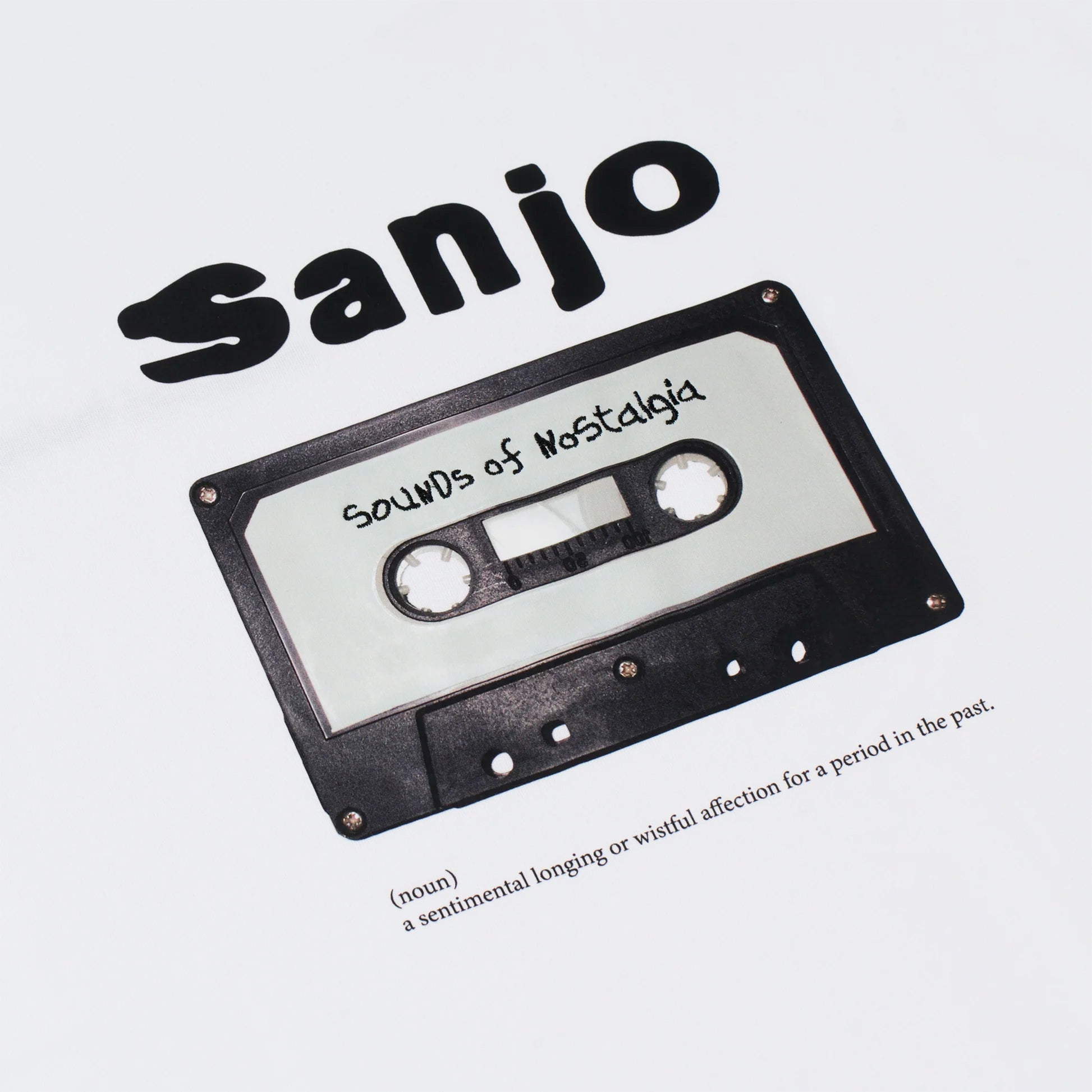 Sanjo Retro Sound T-Shirt White  - AW25_1RS_002