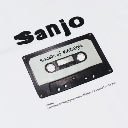 Sanjo Retro Sound T-Shirt White  - AW25_1RS_002