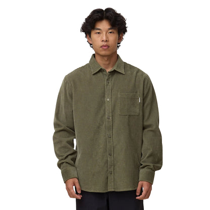Blue Banana River Overshirt Olive Green  - AW26MG010RIVGR06