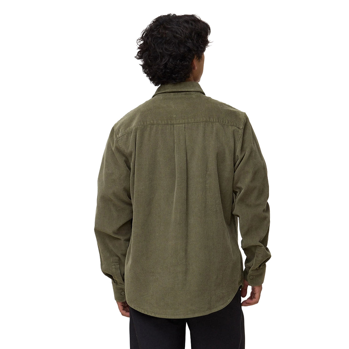 Blue Banana River Overshirt Olive Green  - AW26MG010RIVGR06