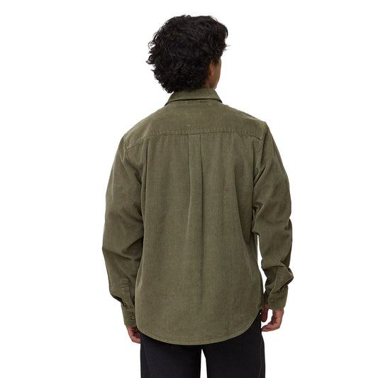 Blue Banana River Overshirt Olive Green  - AW26MG010RIVGR06