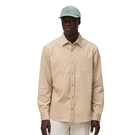 Blue Banana River Overshirt Camel  - AW26MG010RIVOR04