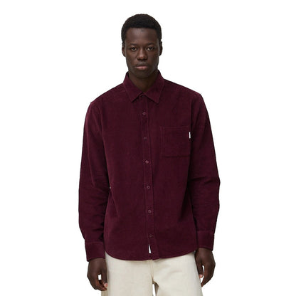 Blue Banana River Overshirt Cherry  - AW26MG010RIVRD08