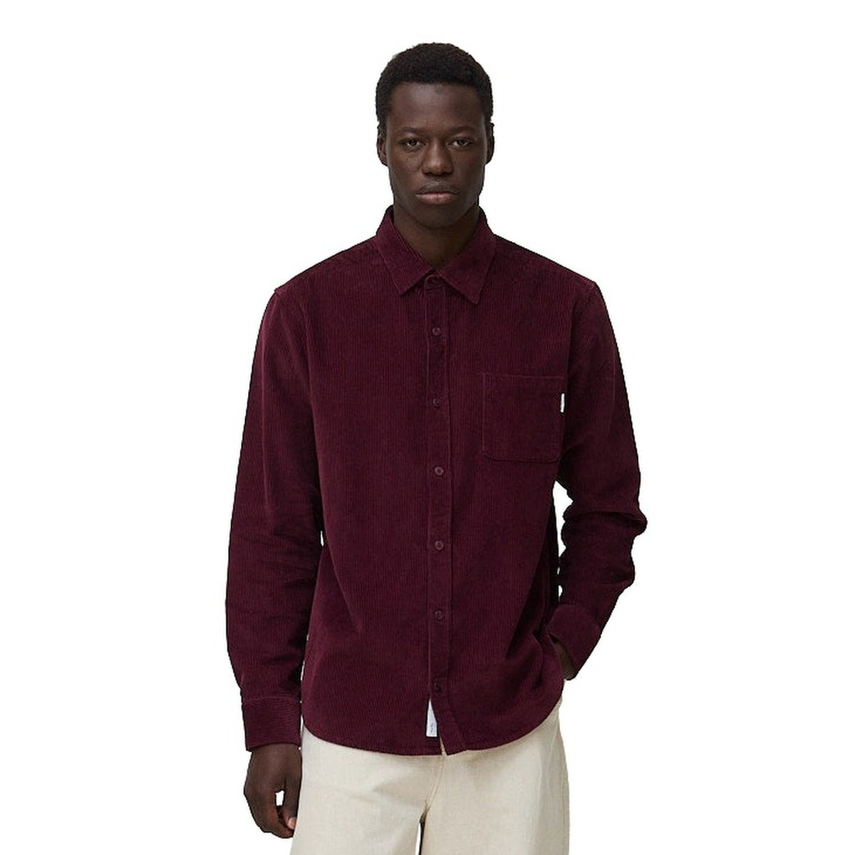Blue Banana River Overshirt Cherry  - AW26MG010RIVRD08
