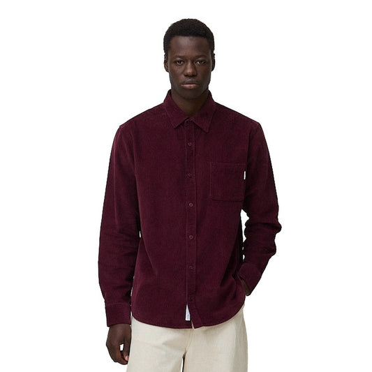 Blue Banana River Overshirt Cherry  - AW26MG010RIVRD08