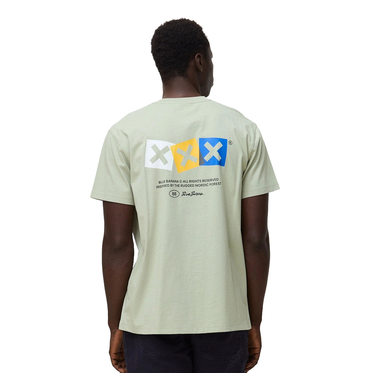 Blue Banana Dice Tee Sage  - AW26UG011DICGR17