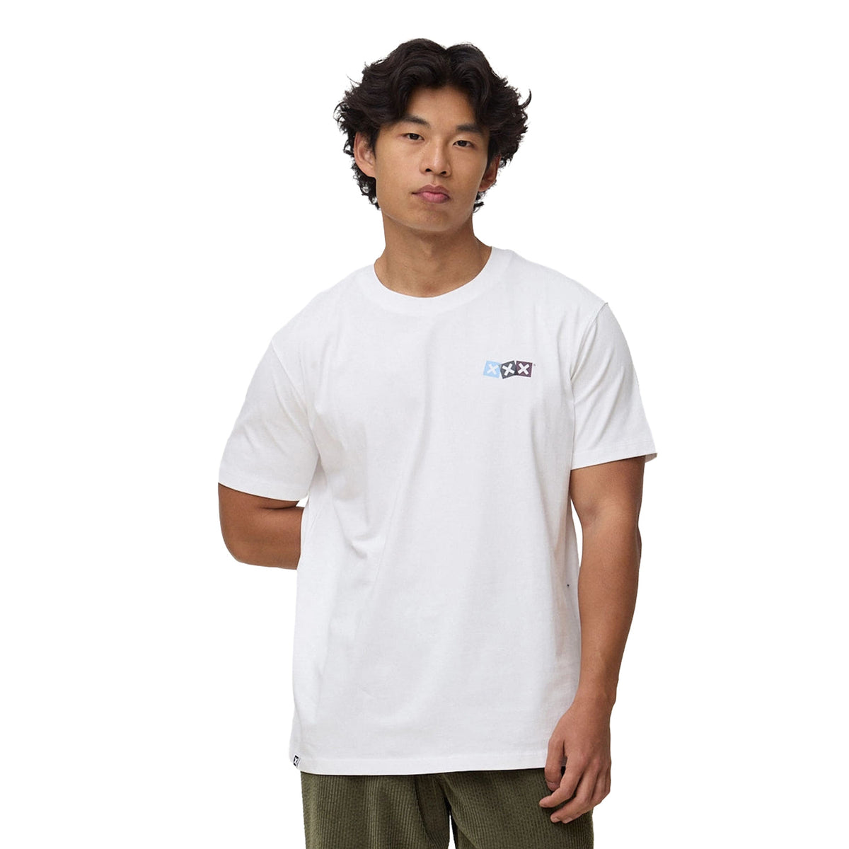 Blue Banana Dice Tee White  - AW26UG011DICWH00