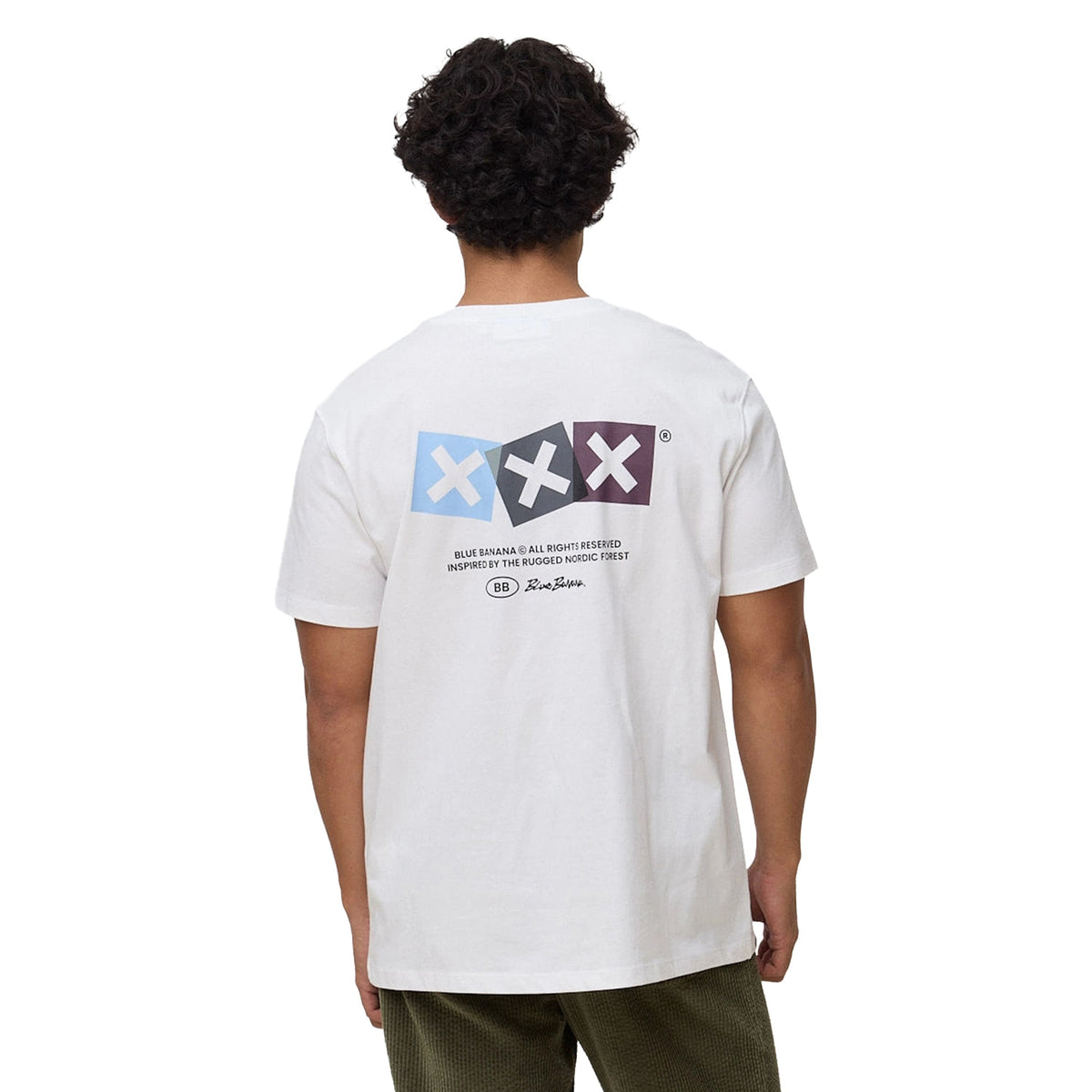 Blue Banana Dice Tee White  - AW26UG011DICWH00