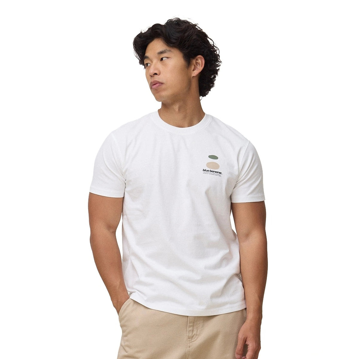 Blue Banana Forest Tee White  - AW26UG011FORWH00