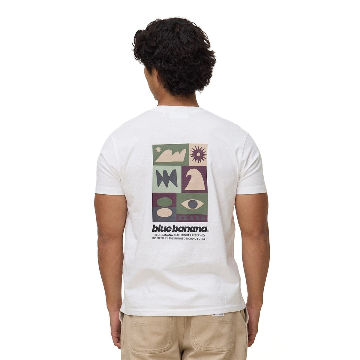 Blue Banana Forest Tee White  - AW26UG011FORWH00
