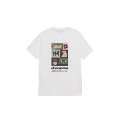 Blue Banana Forest Tee White  - AW26UG011FORWH00