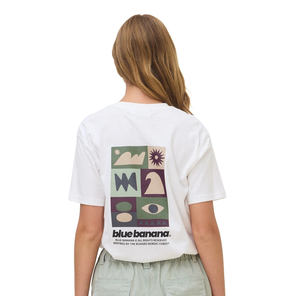 Blue Banana Forest Tee White  - AW26UG011FORWH00