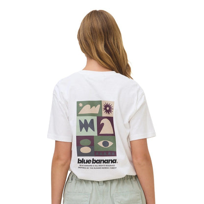 Blue Banana Forest Tee White  - AW26UG011FORWH00