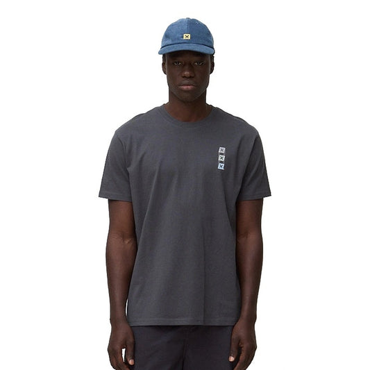 Blue Banana Map Tee Anthracite  - AW26UG011MAPGY01
