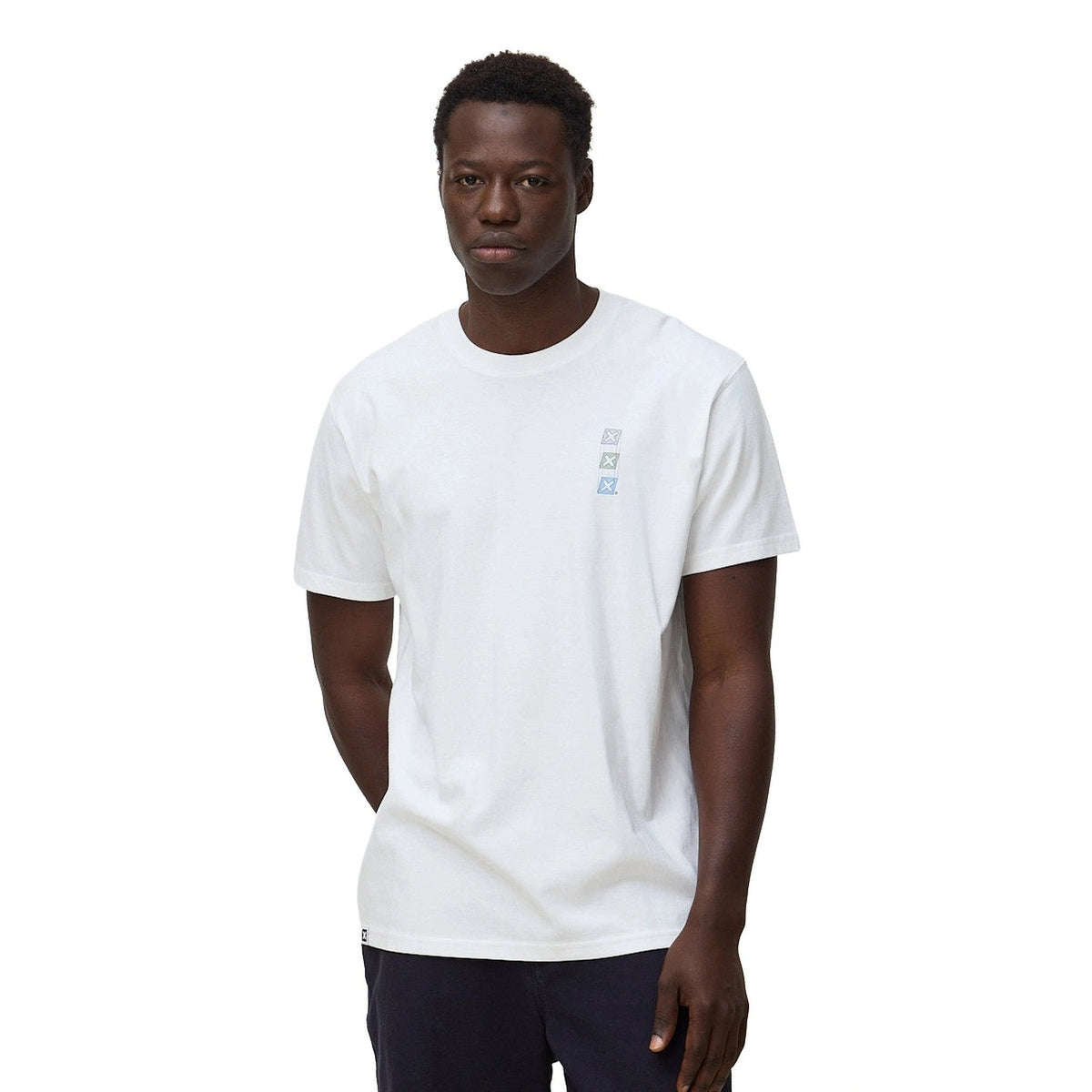Blue Banana Map Tee White  - AW26UG011MAPWH00