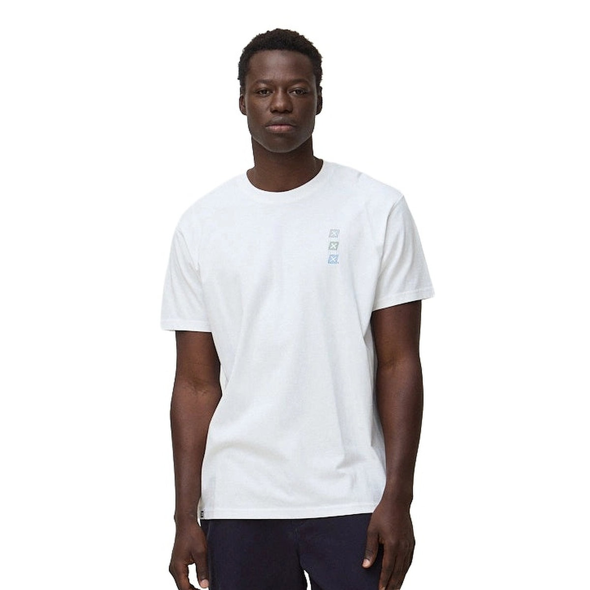 Blue Banana Map Tee White  - AW26UG011MAPWH00