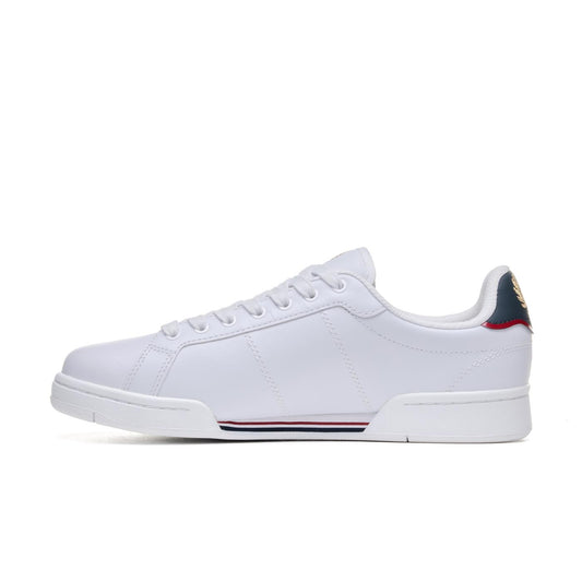 Fred Perry B722 Leather White/Navy  - B6311-567