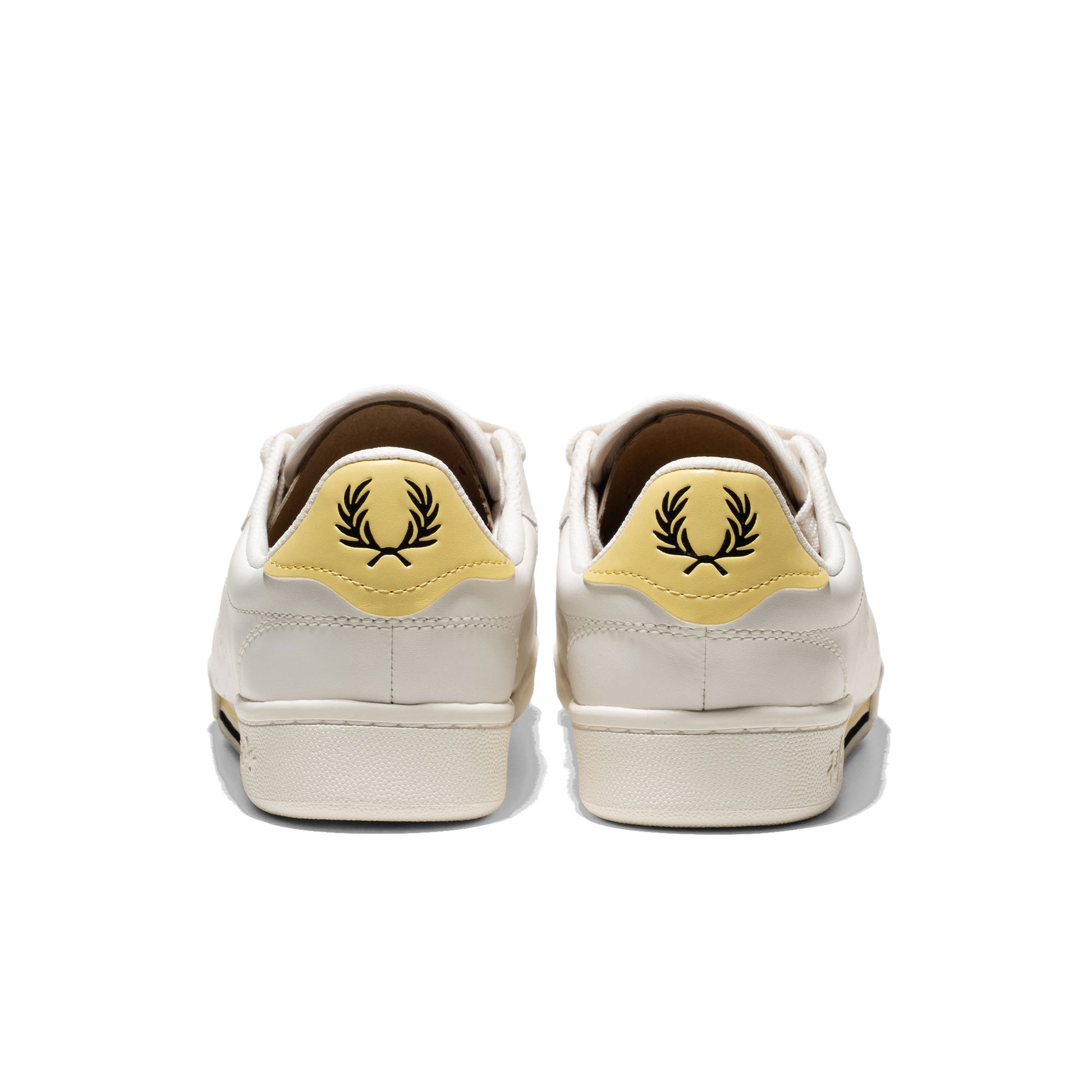 Fred Perry B722 Leather/Branded Snow White  - B8313-303