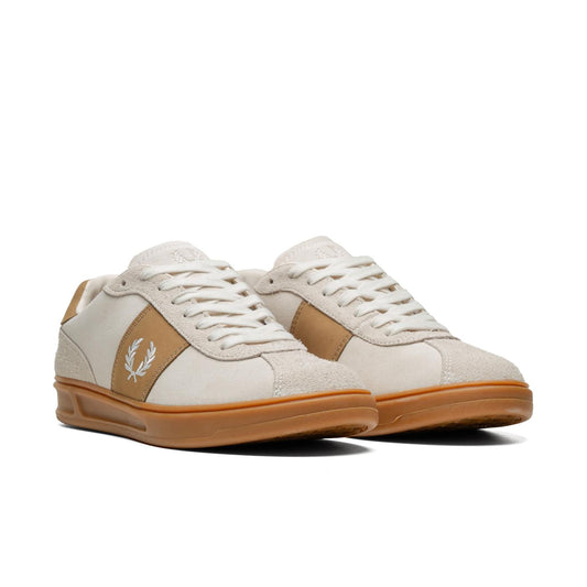 Fred Perry B4 Suede Ecru/Snow White  - B8325-X44