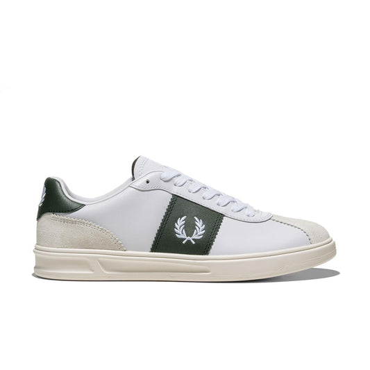 Fred Perry B4 Leather/Suede White  - B9314-134