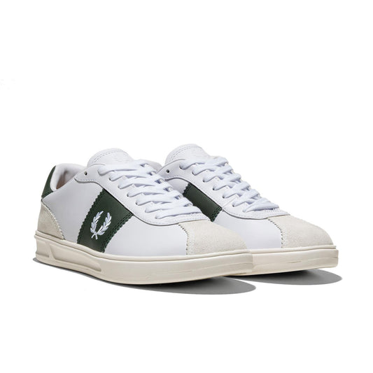 Fred Perry B4 Leather/Suede White  - B9314-134