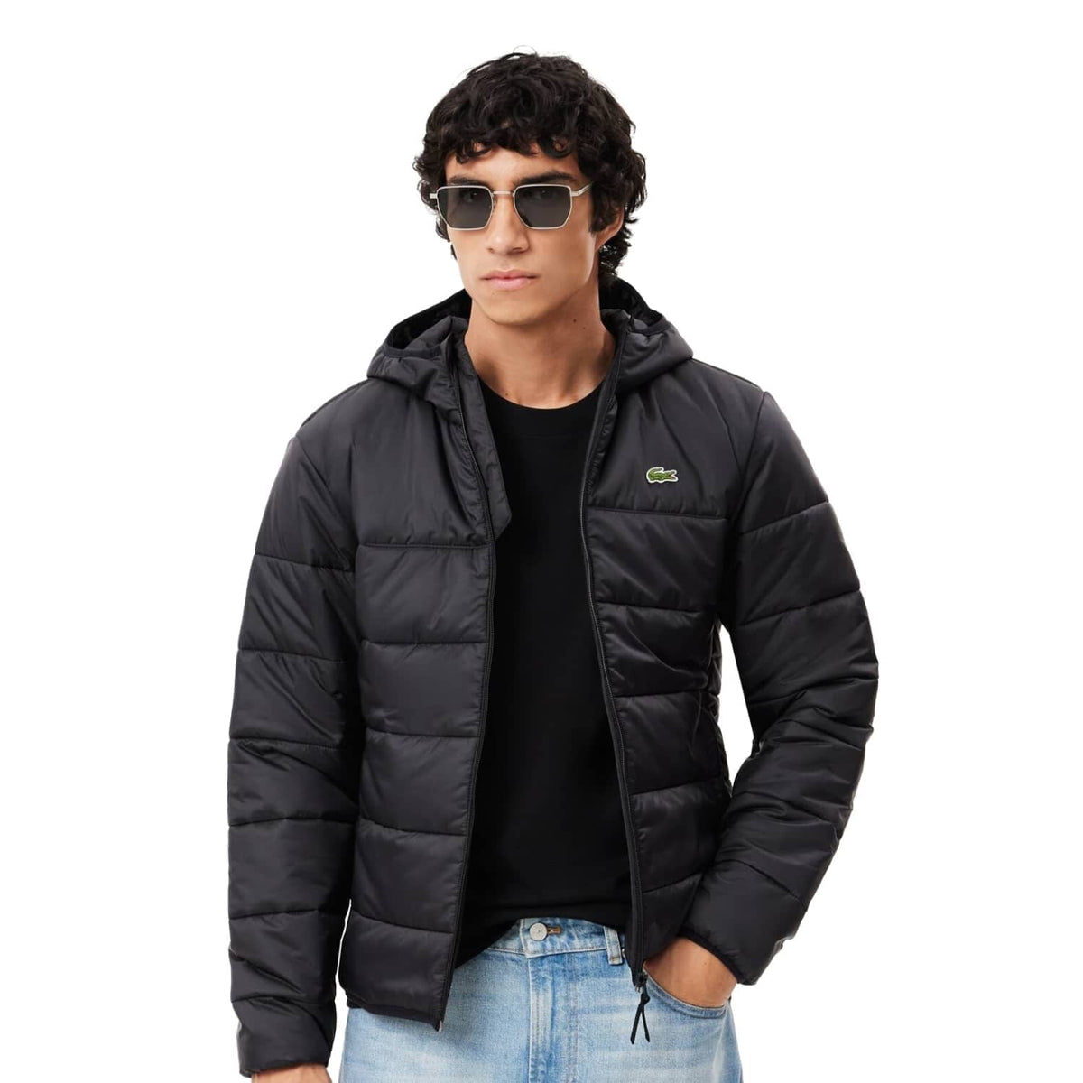 Lacoste Lightweight Colorblock Puffed Jacket Black/Black  - BH6763-C31