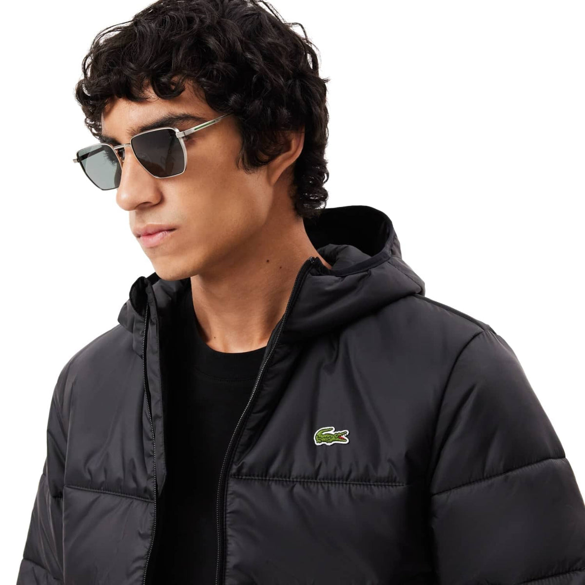Lacoste Lightweight Colorblock Puffed Jacket Black/Black  - BH6763-C31