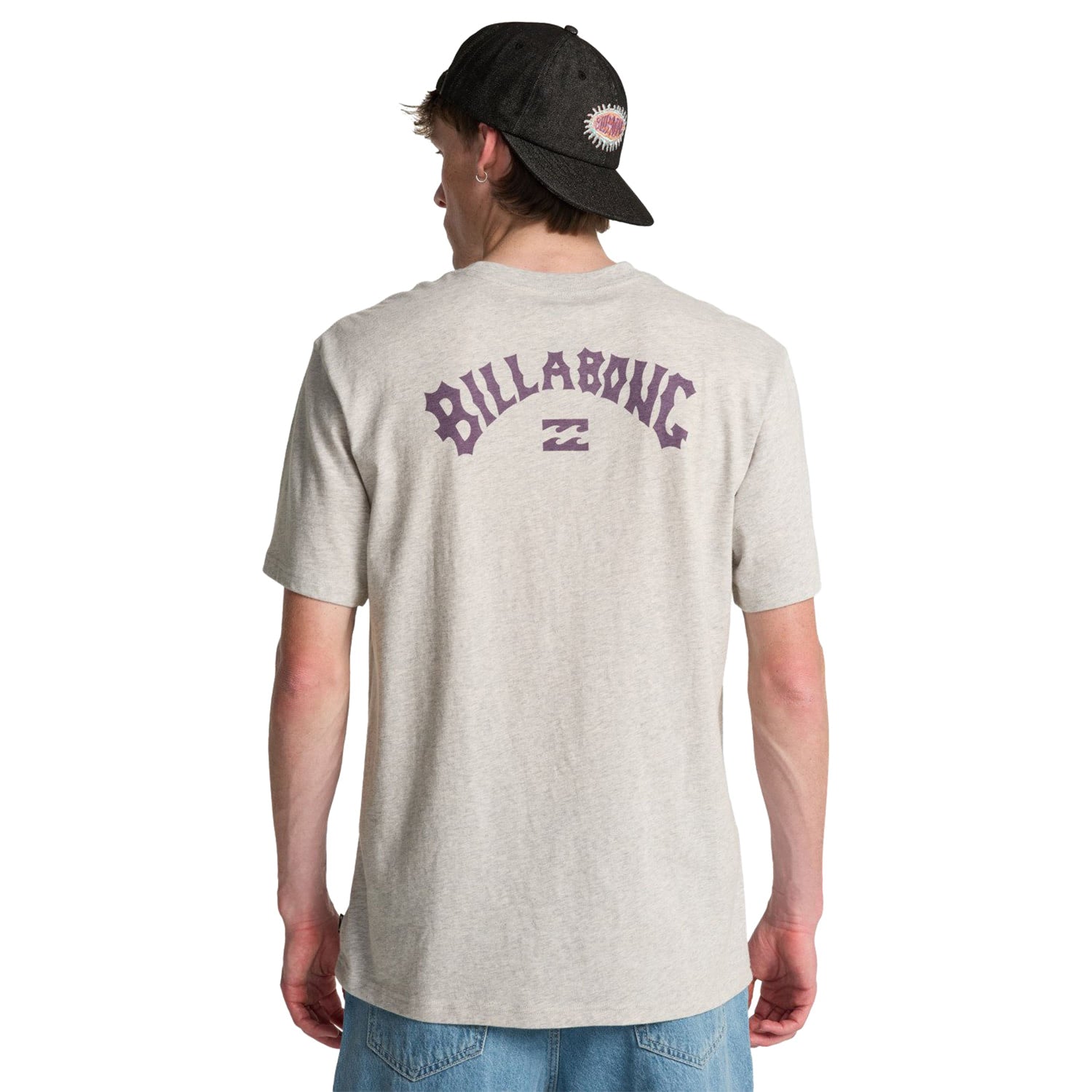 Billabong Arch Wave T-Shirt Grey Heather  - C1SS65BIP2-GRH