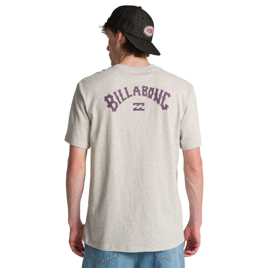 Billabong Arch Wave T-Shirt Grey Heather  - C1SS65BIP2-GRH